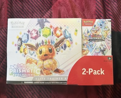 pokemon prismatic evolutions elite trainer box booster bundle 2 pack Amazon.com: Pokemon TCG Scarlet & Violet 8.5 Prismatic Evolutions Surprise  Box : Toys & Games main image 1