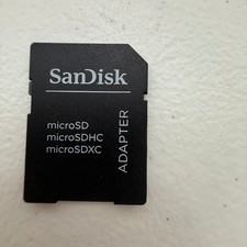 SanDisk and Samsung microSD to SD Memory Card Adapter Lot of 3 Black
