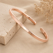 Pure Copper Bracelet Hammered Solid Copper Arthritis Pain Therapy Cuff Bangle