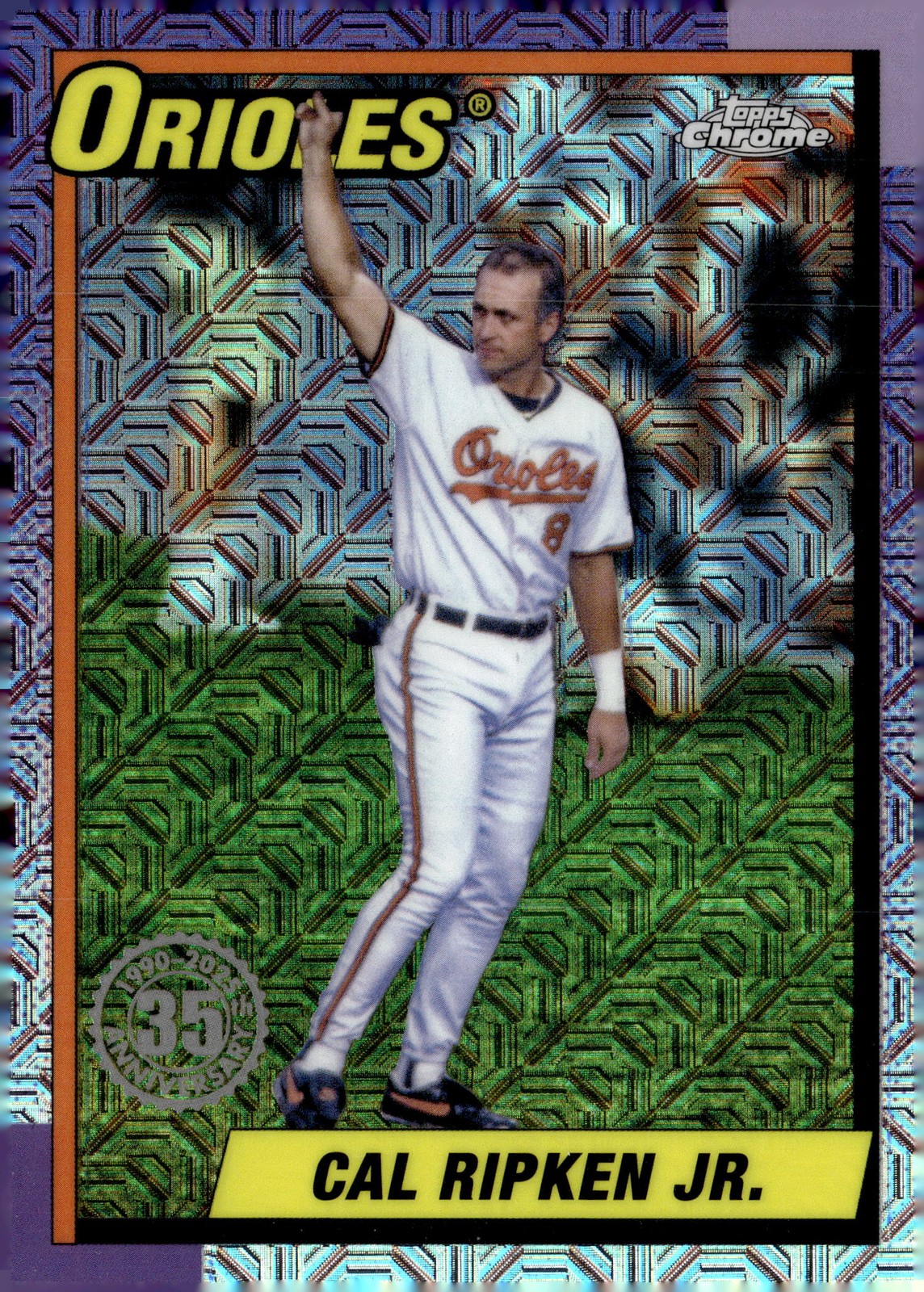 2025 Topps #T90C-88 Cal Ripken Jr. 1990 Topps Baseball 35th Anniversary Chrome