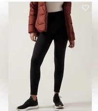 ATHLETA Altitude Polartec Power Stretch Tight  XS X-Small | Black #486200 NEW