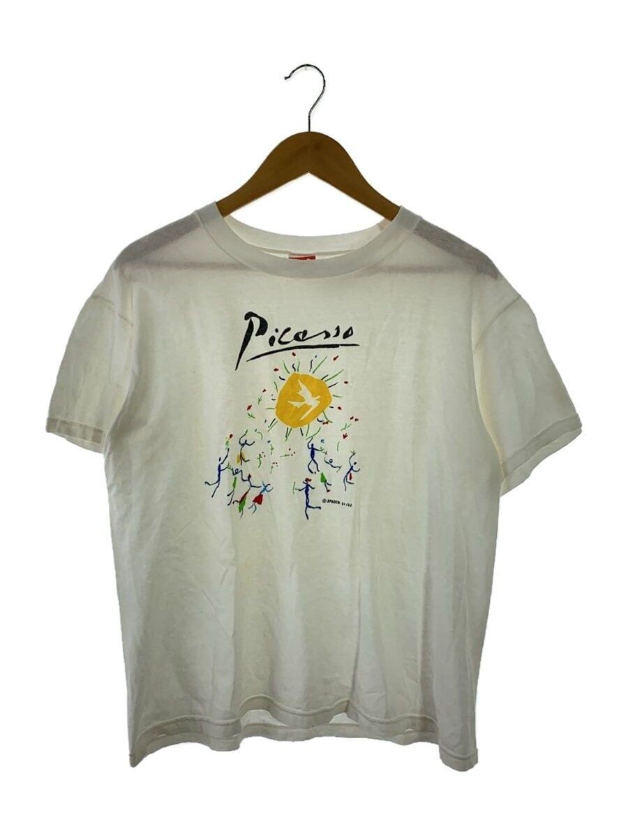 ALTRA T shirt altre marche anni 90 stampa Pablo Picasso copyright 91 92 bianca usata