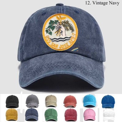 Customized Name Embroidered Hat Uss San Jose Afs 7, Veteran Cap, Trucker Hat