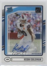 2024 Panini Clearly Donruss Rated Rookie Auto Keon Coleman #67 Auto 1oa8