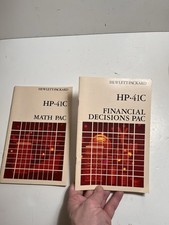 Math Pac  Financial Decisions Pac Manuals for Hewlett Packard HP 41C Calculator