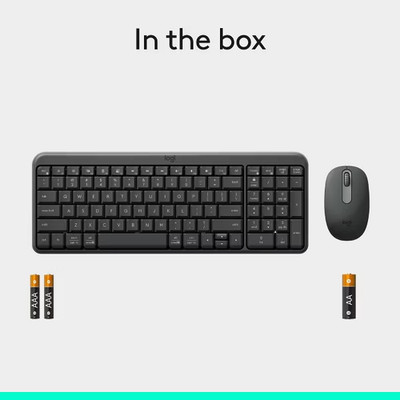 Logitech Bluetooth Compact Combo - Black: Dome Switch, Full Size