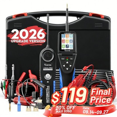 2026 VDIAGTOOL V500 Pro Car Circuit Tester Breaker Finder Tool 9/30V with Inject