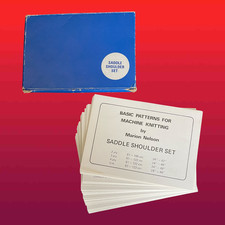 Marion Nelson Pattern Cards - Saddle Shoulder Sweater Set - Knitting Machine