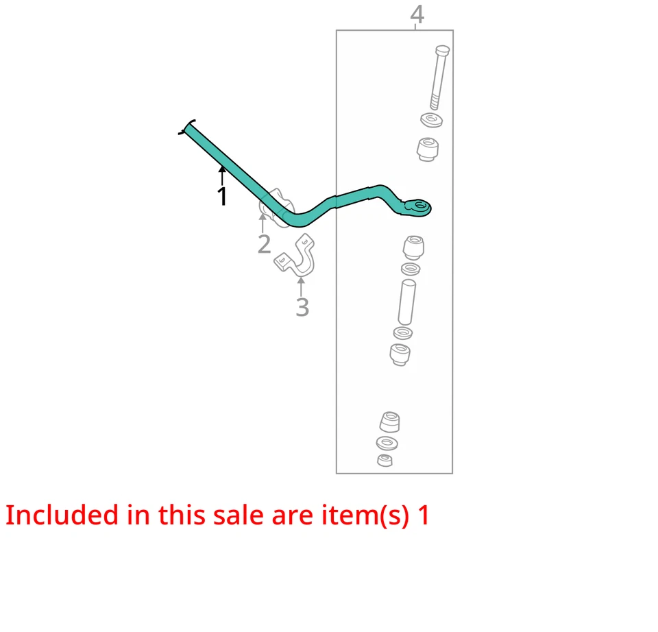 Used Front Suspension Stabilizer Bar fits: 2006 Chevrolet Express 2500 van Front - Imagem 3 de 4