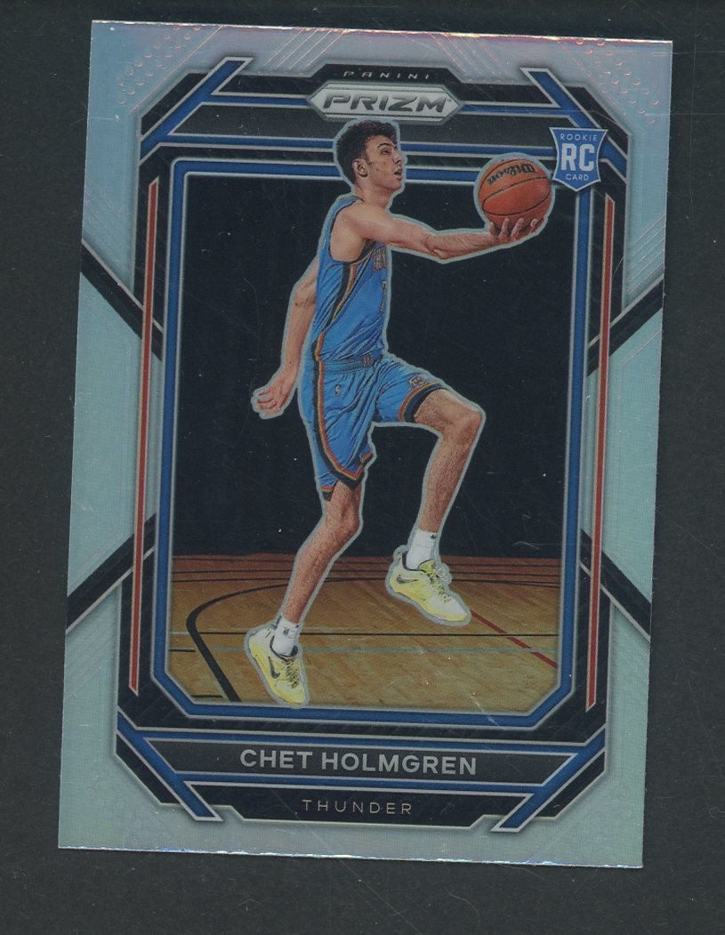 2022-23 Panini Prizm Silver #266 Chet Holmgren Oklahoma City Thunder RC Rookie