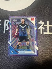 2025-26 Topps Chrome Bundesliga Luka Vuskovic RC  /75 Purple WAVE HAMBURGER