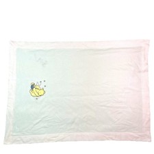 Disney Classic Pooh Winnie the Pooh Sleeping Pink Fleece Baby Blanket