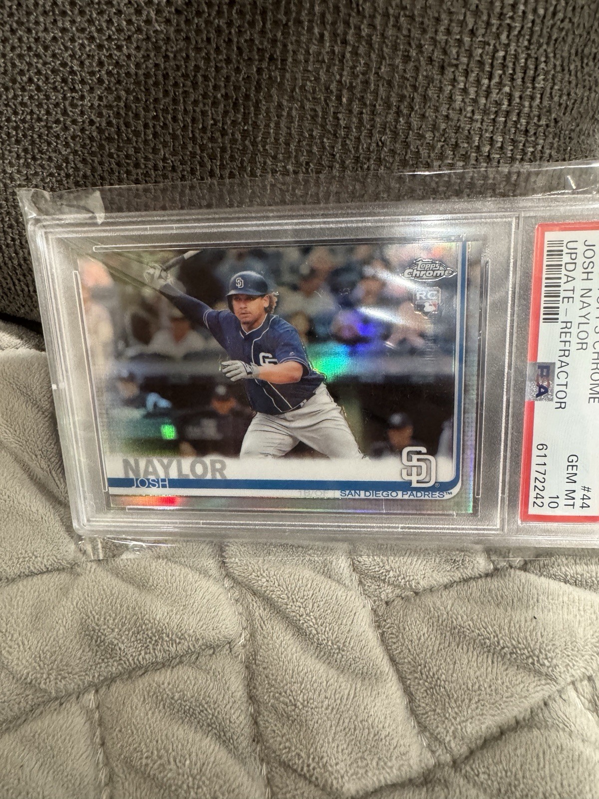 2019 Topps Chrome Update Josh Naylor Refractor /250 61172242  RC #44 PSA 10