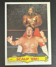 Scalp ‘Em 1985 Topps WWF Wresting Ringside Action Junk Yard Dog & Mr. Fuji #24