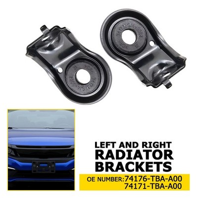 For Honda Civic 2016 2017 2018-2021 Upper Radiator Bracket Mount 2Pcs LH RH Side