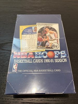 1990-91 NBA Hoops Series 1 Clean Factory Sealed Box