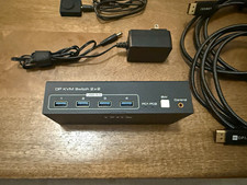 120Hz DisplayPort Dual Monitor KVM Switch Doc...