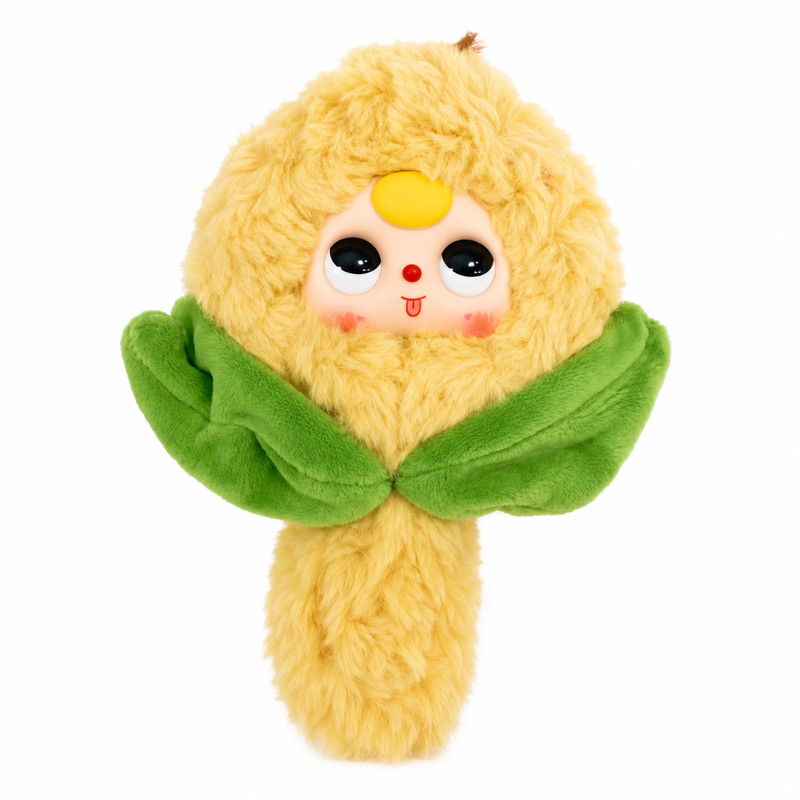 Baby Three Fruit Series Fluffy Plush Doll, Cute Yellow Fruit Shaped Collectible