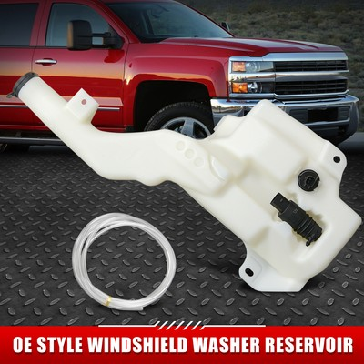 #ad FOR 14 15 SILVERADO SIERRA WINDSHIELD WASHER FLUID RESERVOIR TANK W LEVEL SENSOR $55.88