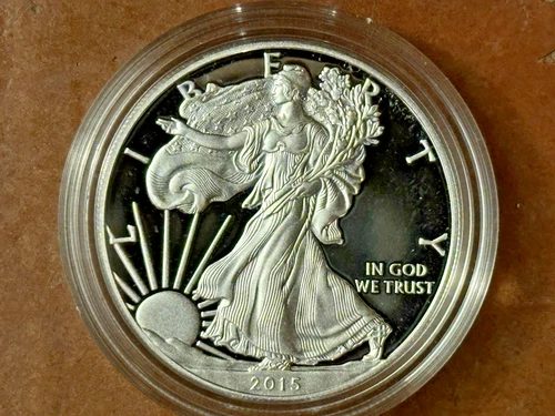 American Eagle 2015W  One Troy Ounce .999 Fine Silver Coin with COA andBox