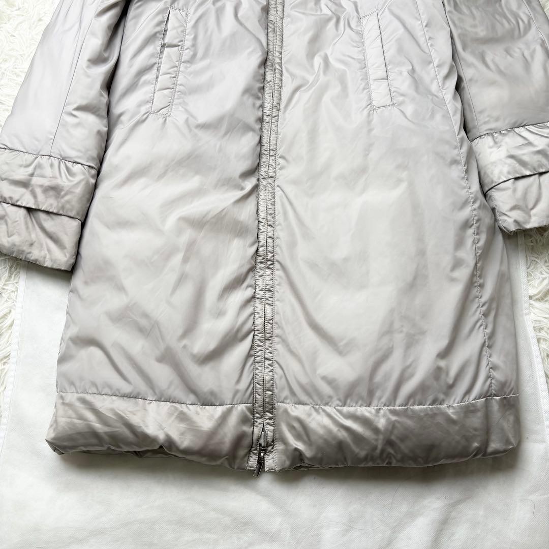 Max Mara Cube Reversible Long Down Coat Jacket Bl… - image 13