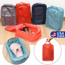 4 Travel Shoe Bags Zip Pouch Storage Organizer Waterproof Bag Shoes Carry Case