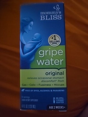 Mommy's Bliss Gripe Water Original Infant Gas&Colic Relief 2 Weeks+ 4fl oz