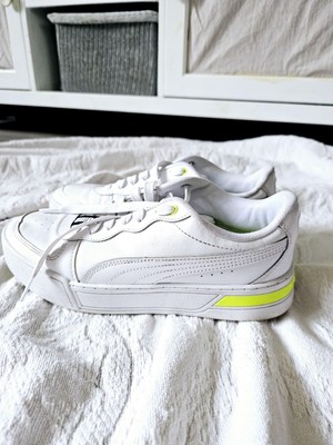 Puma 381342-01 Skye Tape Platform Women s  Sneakers Shoes Casual - White Sz 8.5