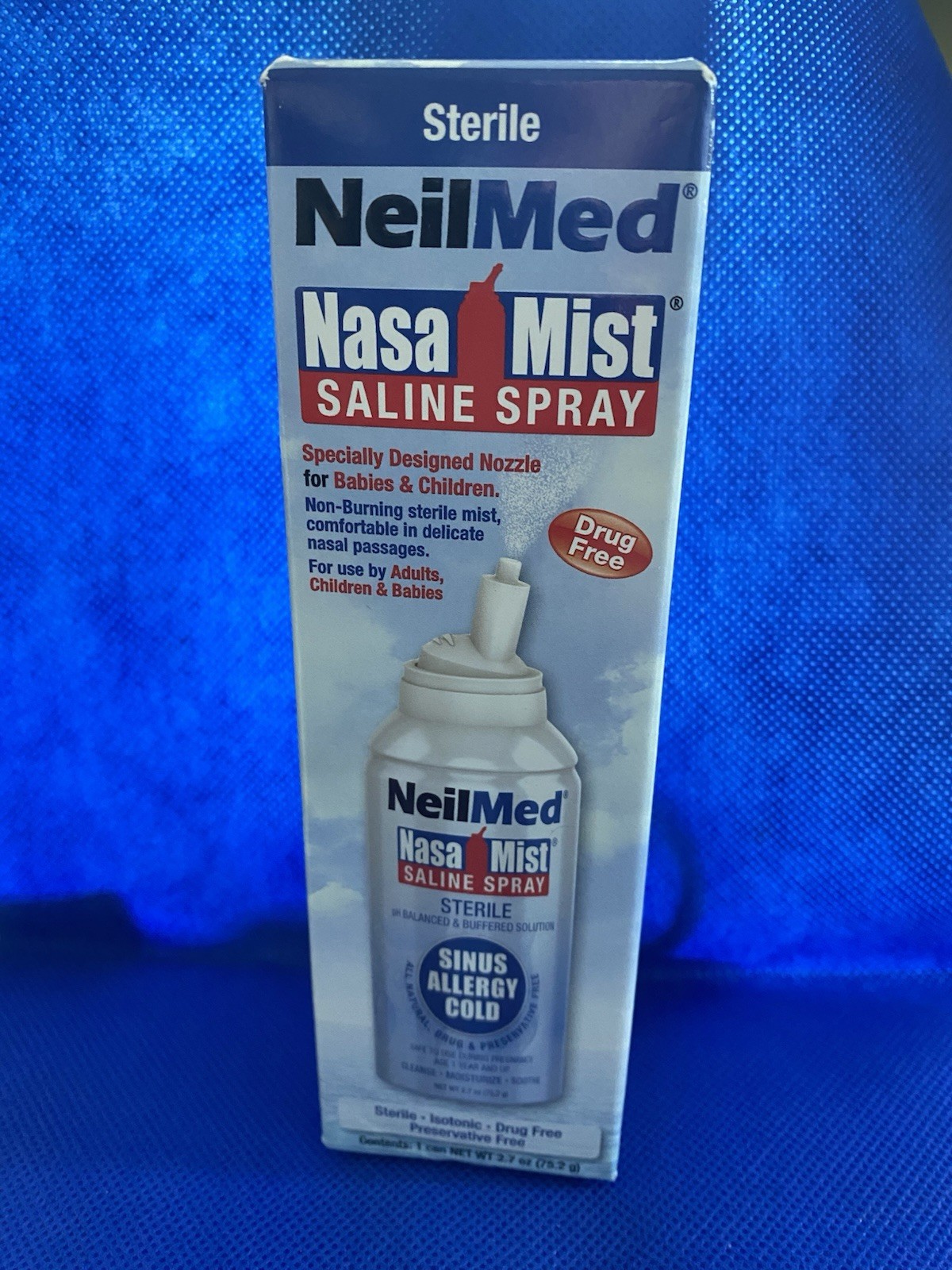 NeilMed NasaMist Saline Spray Drug Free 75ml Adults, Children, Ba