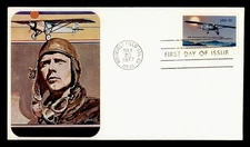 DR WHO 1977 FDC LINDBERGH FLIGHT ANIV CARD CACHET M39487