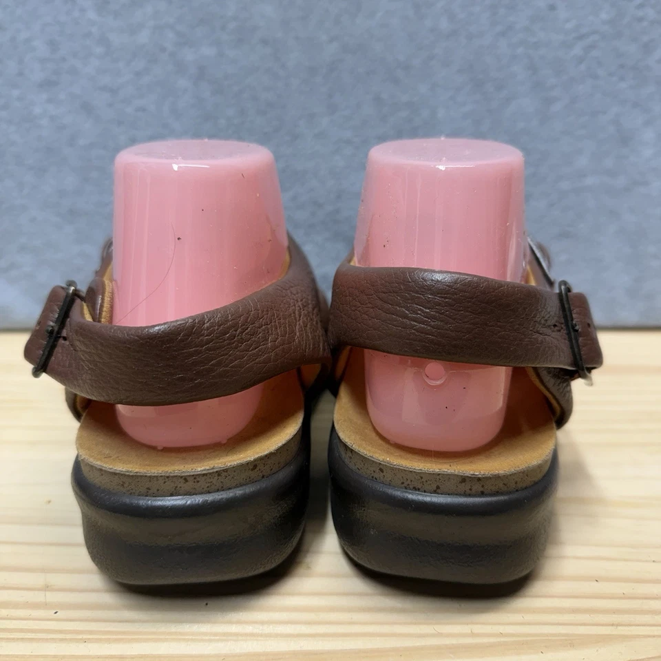 SAS Relaxed Heel Strap Sandals Size 8M Brown Pebbled Leather Tripad Comfort $199 - Image 4 of 4