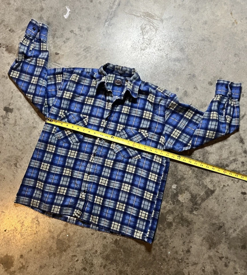 Franela a cuadros vintage Saugatuck Dry Goods talla mediana Foto 4 de 4