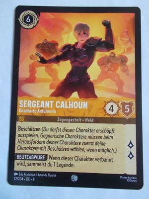 Disney Lorcana Karte Domäne von Dschafar 32/204 SERGEANT CALHOUN