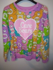 Care Bears Womans Sweatshirt Very Colorful Logo Soft Size XLarge Great Condition