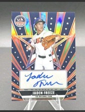 2026 USA Stars & Stripes Prizm Jaden Freeze Silver Prizm Auto