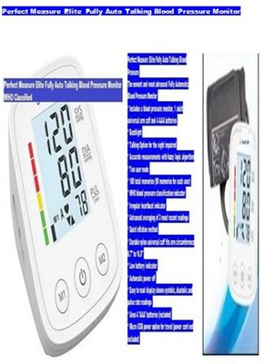 #ad #ad Perfect Measure Elite Fully Auto Talking Blood Pressure Monitor WHO Classified $57.33
