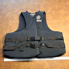 Yamaha Neoprene Life Jacket Vest - Black Adult PFD, Size 3X-Large