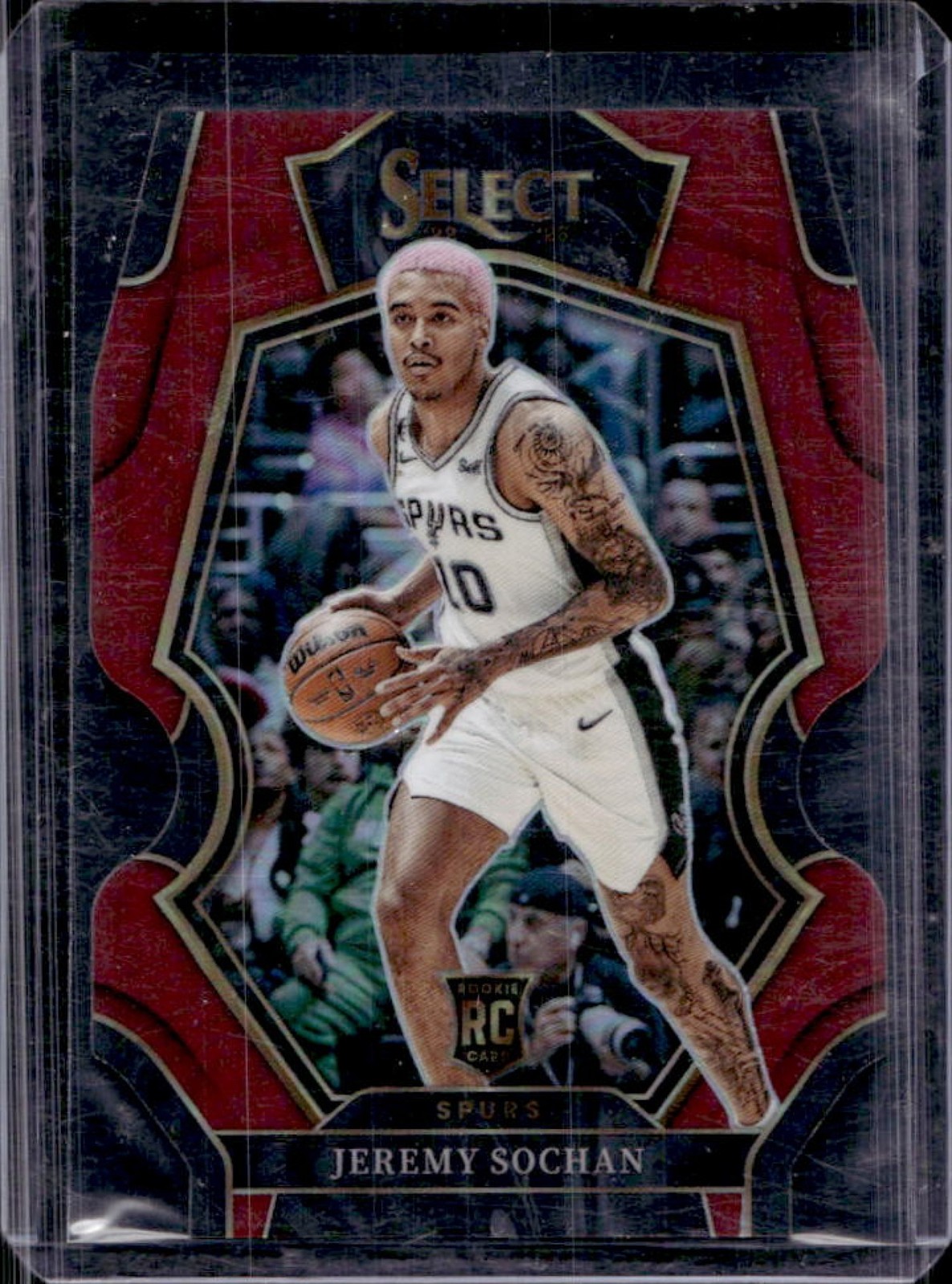 Jeremy Sochan 2022 Select #192 Premier Level Maroon Die-Cut /175