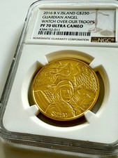 British Virgin Islands - 2016 - 250 Dollars - Guardian Angel - Gold 1oz 4658.98 per troy oz