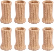 24 Stück Elastisch Möbelsocken Gestrickte Stuhlsocken Filz Stuhlbeinkappen DHL