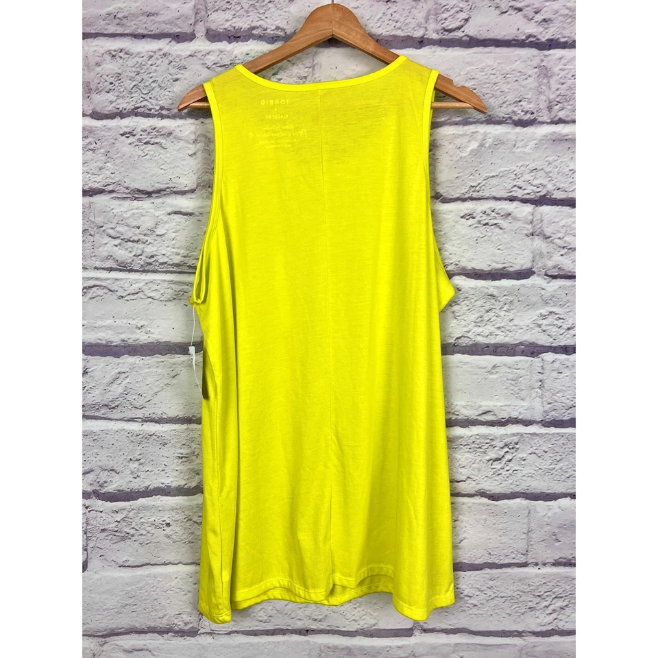 Camiseta Regata Feminina Torrid 2X Minimalista Athleisure Loungewear Camadas Nova Com Etiqueta - Imagem 4 de 4