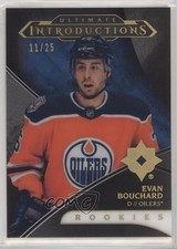 2018 Ultimate Collection Introductions Onyx Black 11/25 Evan Bouchard #UI-23 4tn