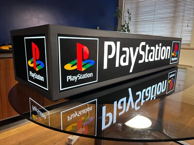 Vintage Original 1990er PlayStation Retail Display Lightbox PS1 PSX (restauriert)