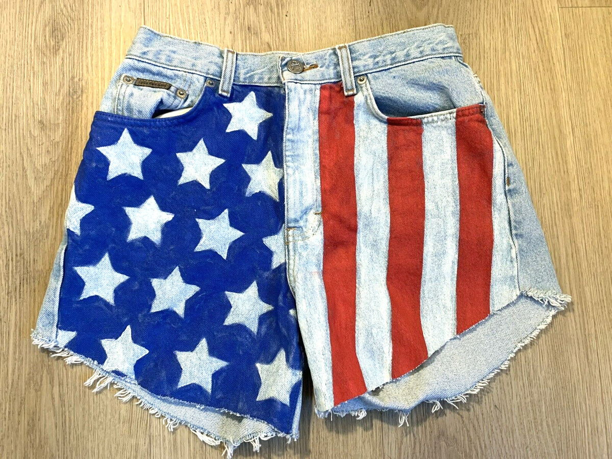Vtg Calvin Klein Jeans Denim Shorts Sz 6 Custom High Waisted 