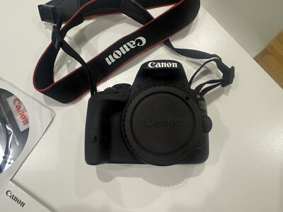 Canon EOS 100D 18.0MP Digital SLR Camera - Black (Body Only) for