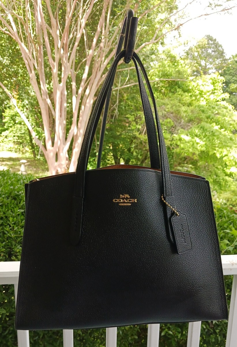 COACH Charlie Carryall ブラック ハンドバッグ COACH（コーチ） COACH 51728 チャーリー キャリーオール シグネチャー