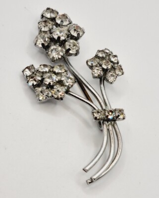 Schöne elegante Vintage Blumenstrauß Brosche Brosche Brosche Anstecknadel. J8.