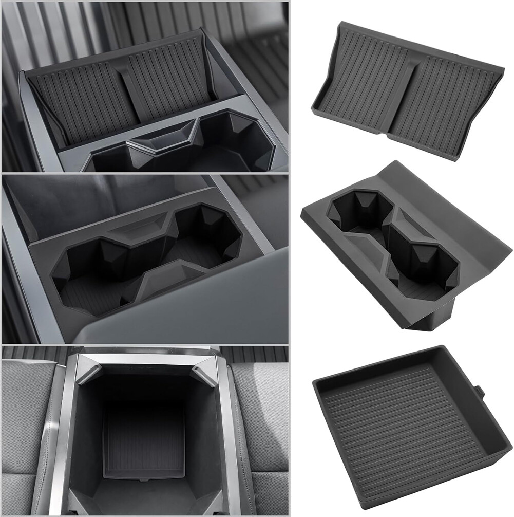 Cup Holder Center Console Cup Holder Wireless Charger Mats for Tesla Cybertruck