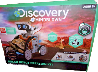 Discovery Mindblown Solar Robot Creation Kit Stem DIY Learning 12-in-1 190 PCS 