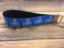 Key Fob Chain Holder Wrist Lanyard Hands Free Lava You Volcano Love Hawaii Aloha